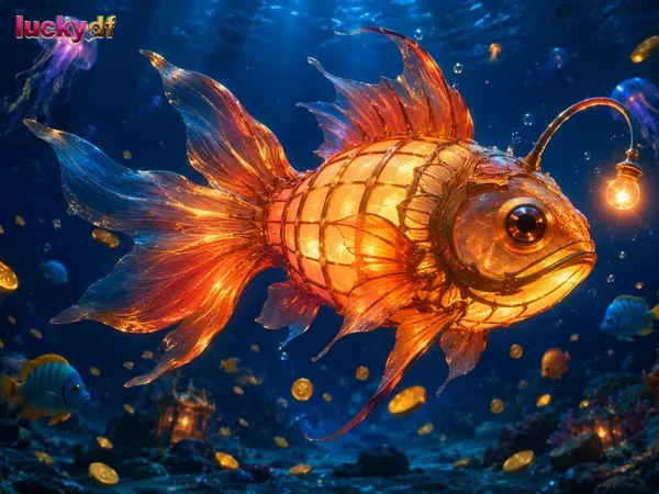 Elemen visual dan navigasi pada halaman Jackpot Fishing
